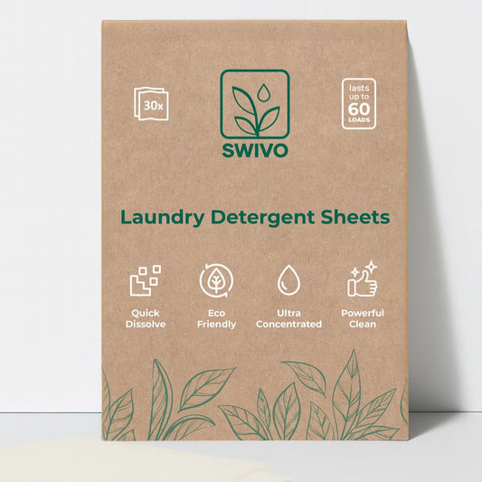 Swivo Laundry Detergent Sheets - 60 Loads Eco Liquidless Soap